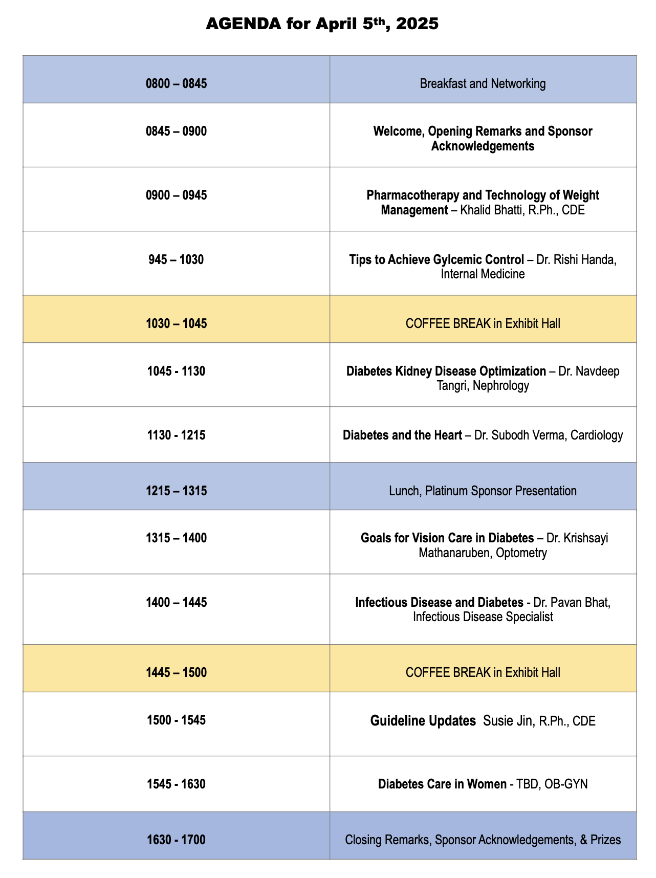 DCDS 2025 agenda photo